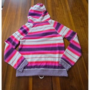 American Eagle Outfitters Striped Pullover Hoodie Top,‎ Women's Small